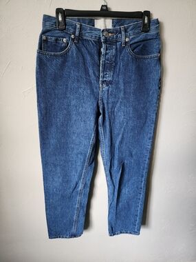 Everlane Women's Straight-Leg Jeans in Dark Blue Wash Size 28